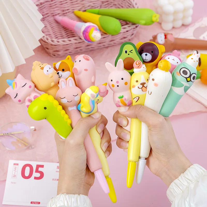 HOMFUN Cute Stress Relief Point Drill Pen 5D Diamond Painting Toy Soft Decompression Pens DIY Crafts Accessories Tool 1pc Random