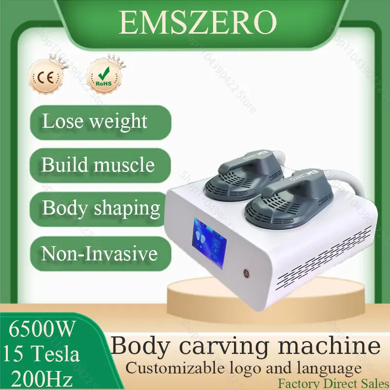 

Mini professional 6500W 15 Tesla EMS stimulates muscle growth and burns fat RF EMSZERO slimming and shaping machine