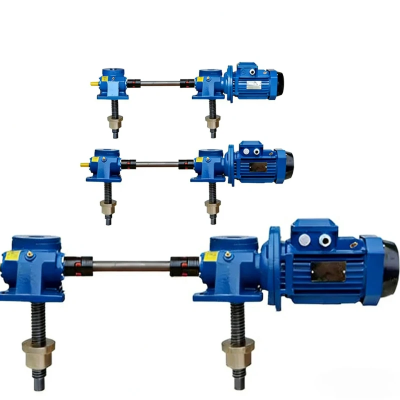 

Worm gear lifting platform Four linkage platforms Two linkage platforms