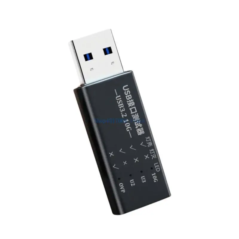 T3LB USB C to USB 3.2 Interfaces Tester Detectors with Transparents and Real Time Power Monitoring LED Display