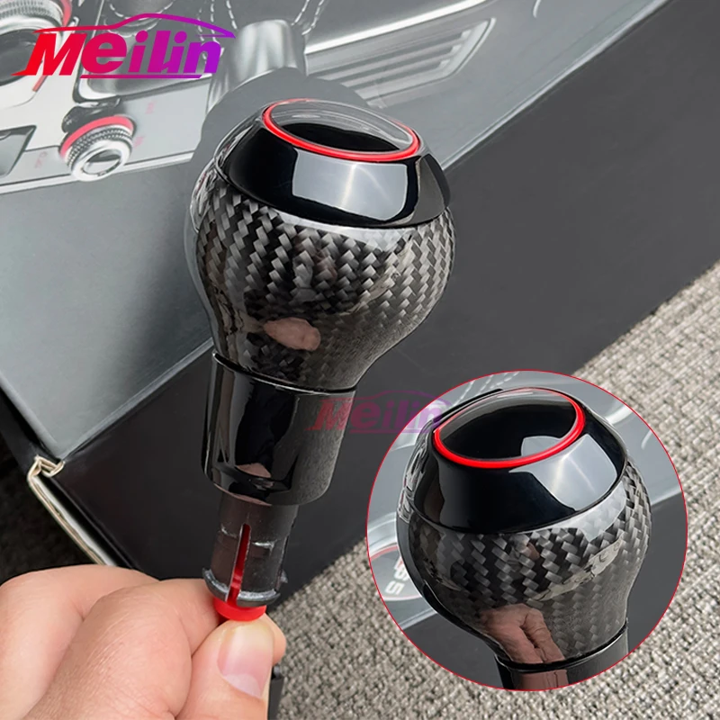 

Suitable for Audi Q3 A4 A5 A6 A7 RS3 RS4 RS5 Q5, upgraded with genuine carbon fiber automatic shift knob