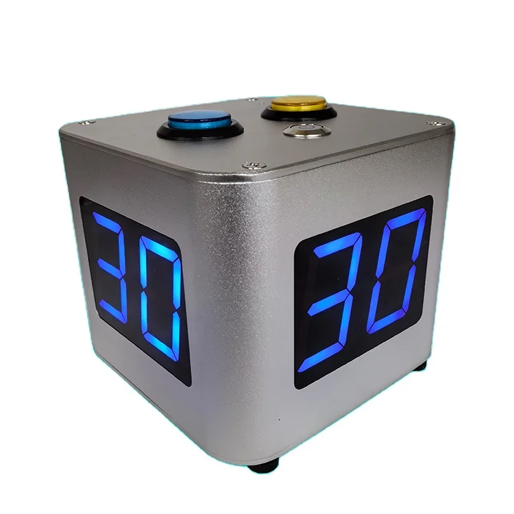 QIN LONG Luxury Texas Hold'em Match Countdown Timer 30/40/45/60/90 Seconds Automatic Metal Poker Game Timer