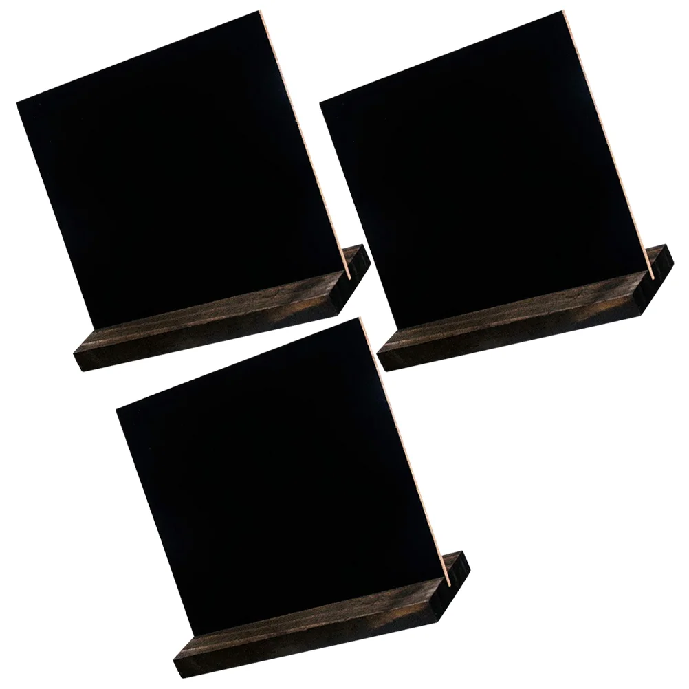 3 Pcs Retro Small Blackboard Ornaments Table Top Display Case Message Chalkboards Wooden Desktop Price