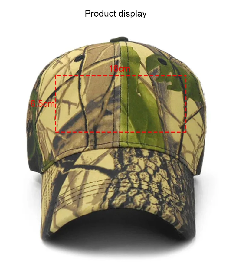 Baseballkappe mit individuellem Logo und Tarnmuster für Männer und Frauen, Text-Stickerei, Jagd-, Angel- und Sportkappen, verstellbar, Dropshipping – Detail 4