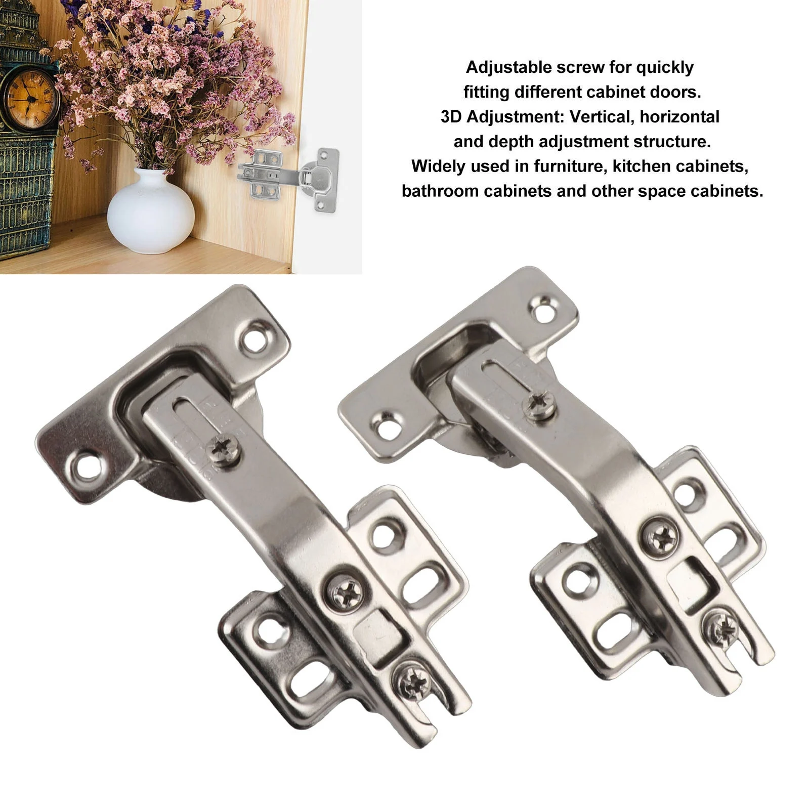 135 Degree Folding Door Hinge 135 Degree Special Hinge Corner Cabinet Door Folded Door Hinge for Cabinet Cupboard Pack of 2