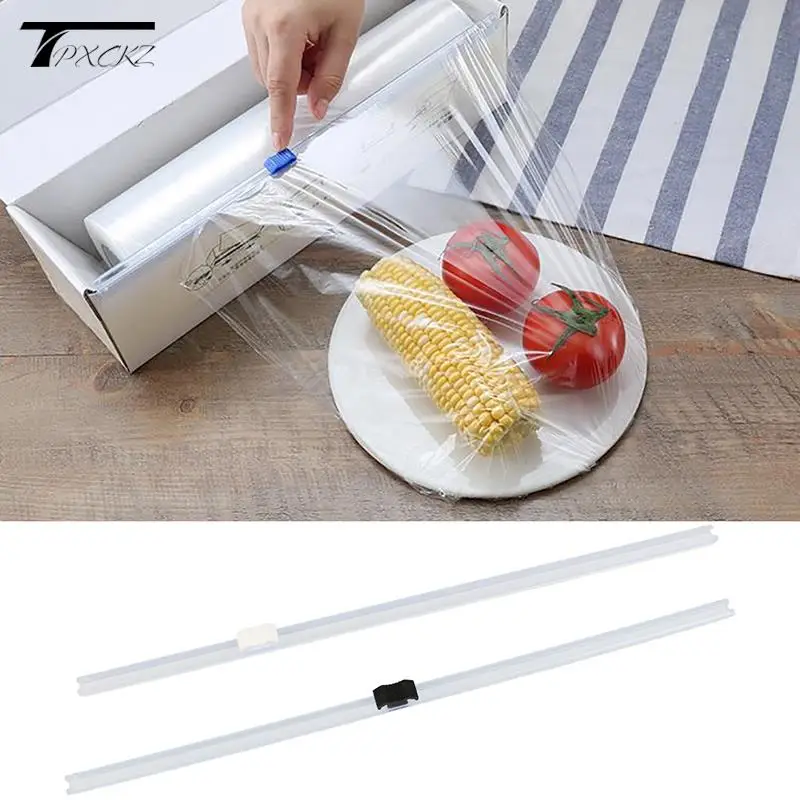 Home Plastic Wrap Dispensers And Foil Film Cutter Food Cling Film Cutter Stretch Tite Plastic Wrap Dispenser With Cutting