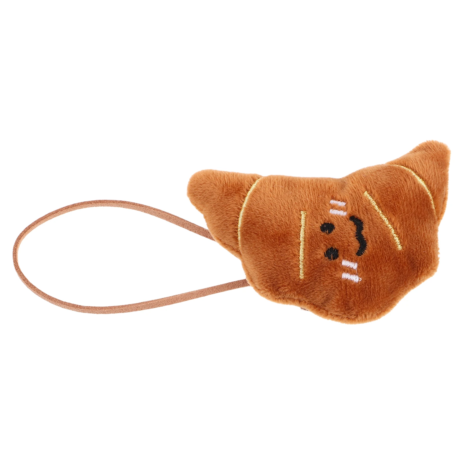 

12 Pcs Croissant Pendant Necklace Fashion Accessories Unique Design Fringe Rearview Mirror Ladies Keyring Bread Charms Wallet