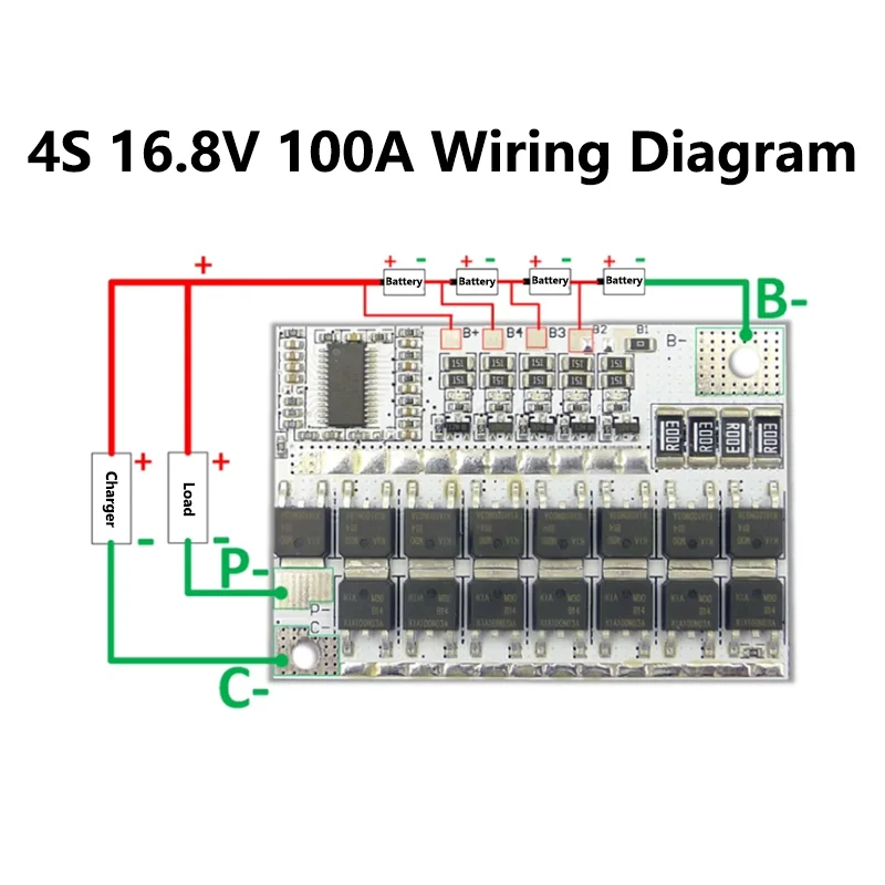 5/20Pcs 5S 4S 3S BMS 100A 21V 18V 16.8V 12V 18650 Li-ion LMO Ternary Lithium Battery Protection Circuit Board Balance Charging