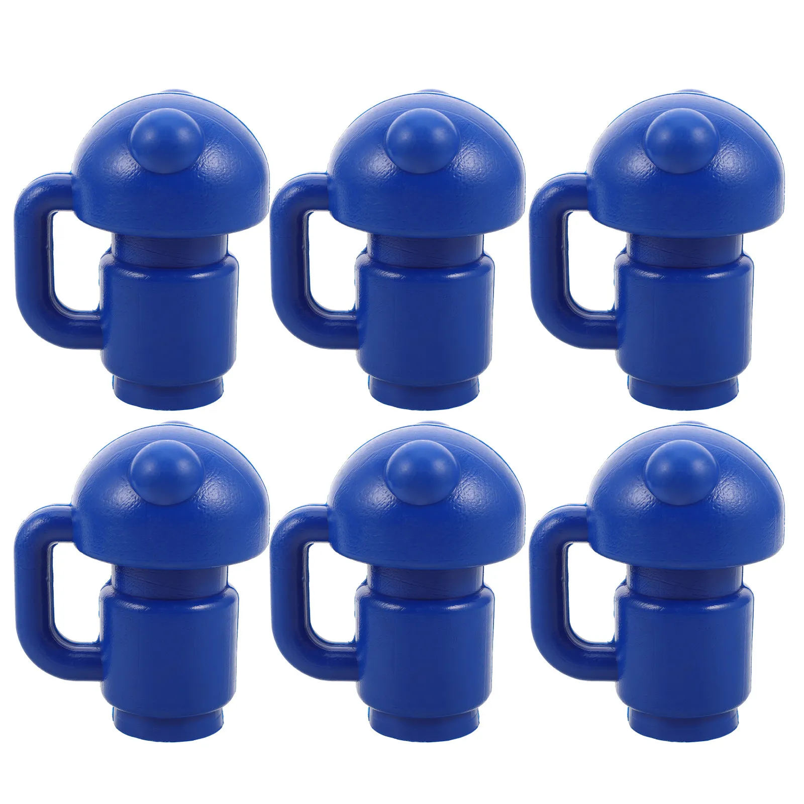 6 Pcs Trampoline Enclosure Pole Cap Protective Pole Topper Trampoline Post Cap Pole End Cover Net Hook Mounting Topper