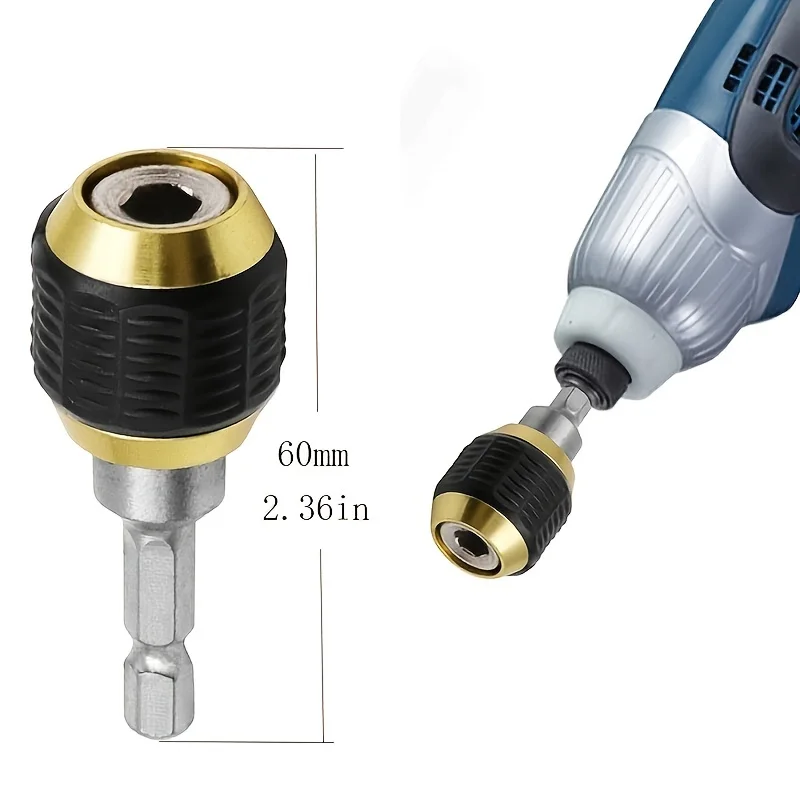Magnetic Hex Drill Bit Extension Holder , Quick Release Adapter for Screwdriver Bits & Nuts Drilling