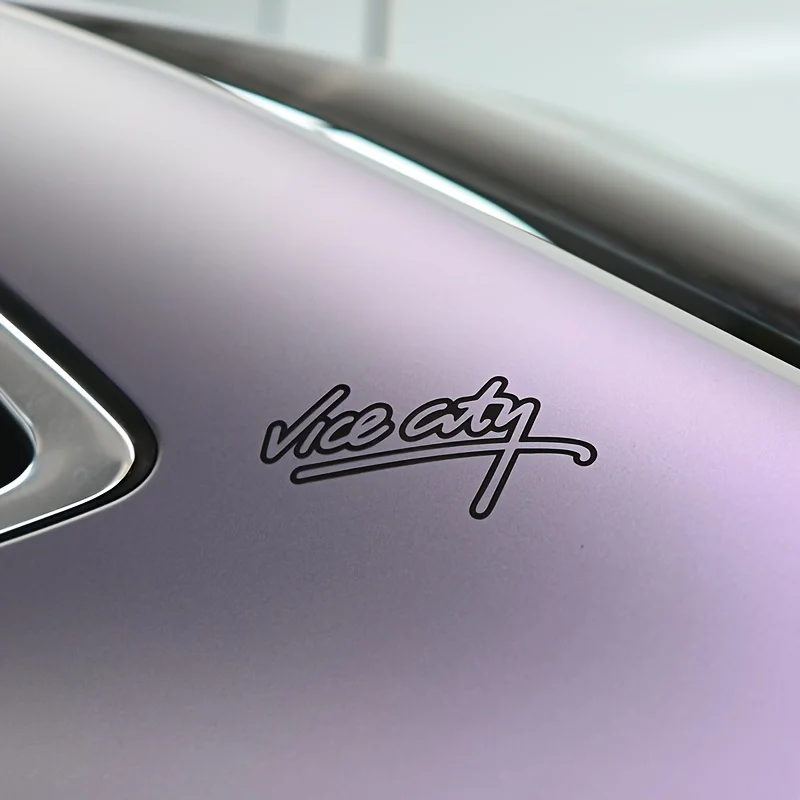 قطعة واحدة من ملصق GTA Vice City العاكس - ملصق Grand Theft Auto للسيارات والدراجات النارية، سهل التطبيق، هدية مثالية لمحبي GTA