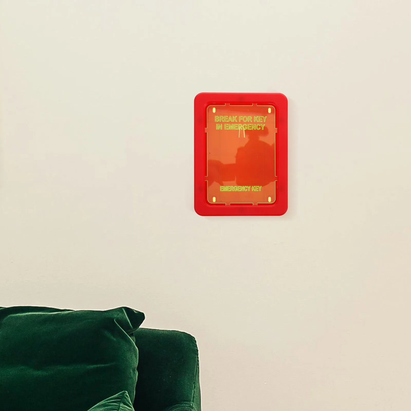 

Emergency Key Lock Box Wall Mounted Weatherproof Outdoor Key Storage For Fire Exit Safety Break Glass Holder