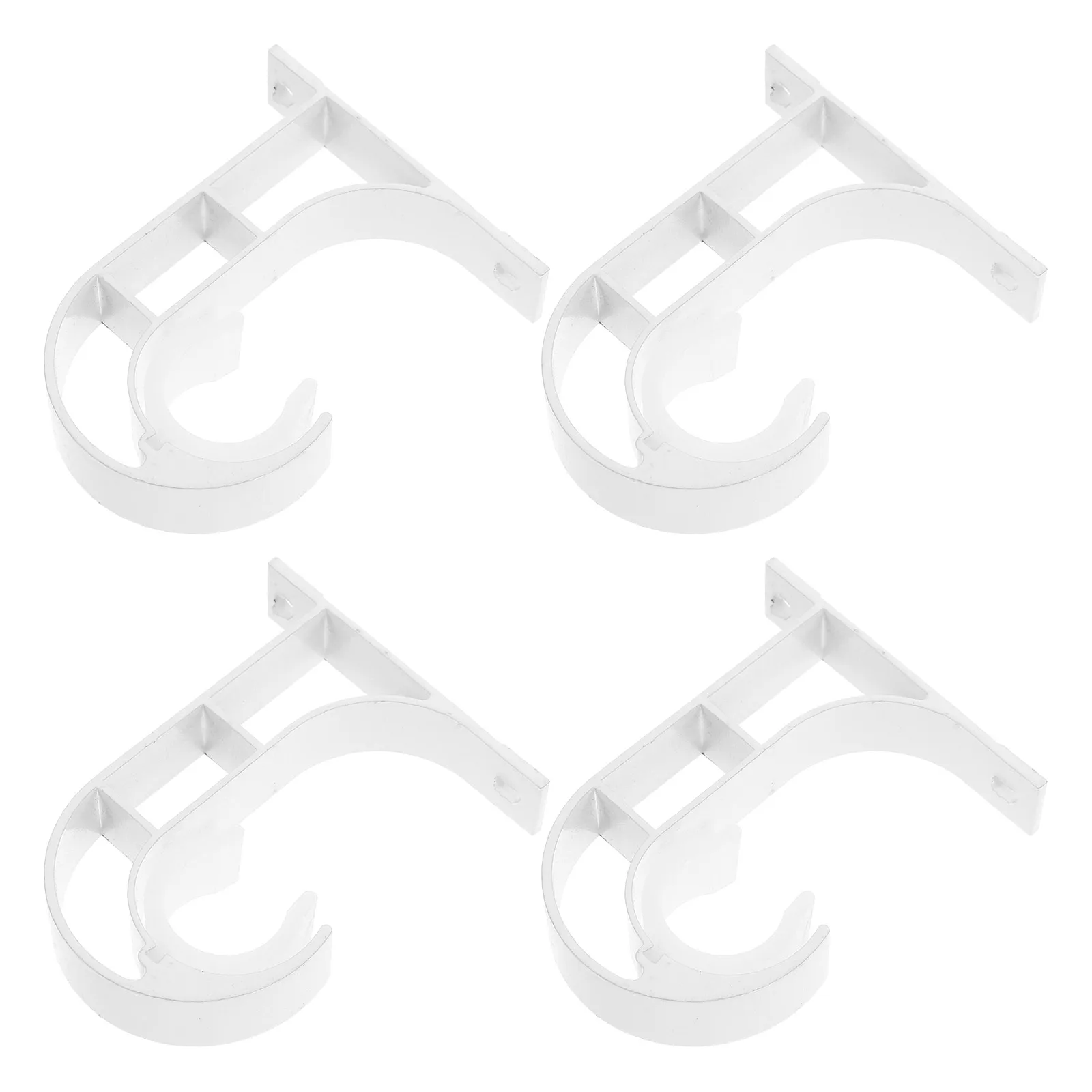 

4pcs Heavy Duty Mount Stainless Steel Wall Ceiling Hardware Support Brackets For Home Office Hotel Decor Rod Holders Ceiling