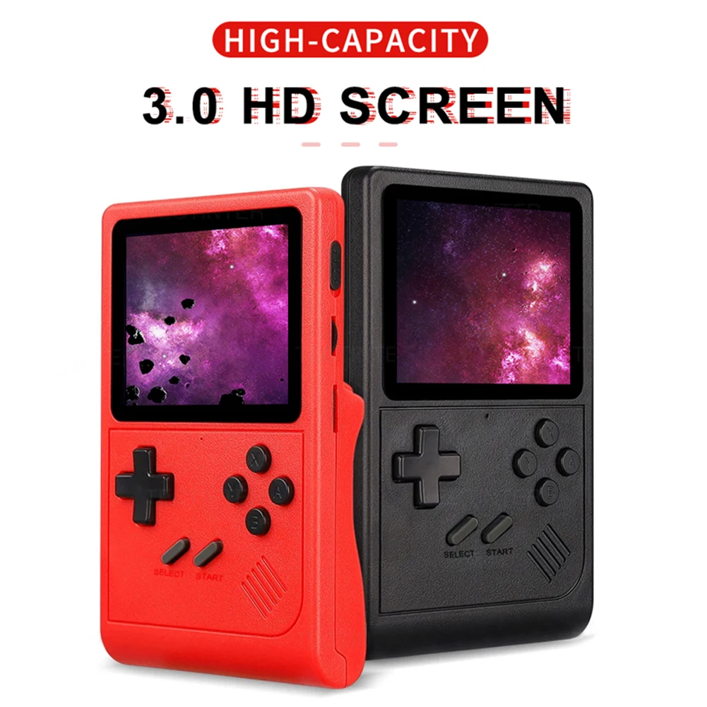 GB300 Handheld Game Console Built-in 8G 3.0 Inch Screen Handheld Game Players 6000+ Games AV Output 800mAh Gifts for Boys Girls