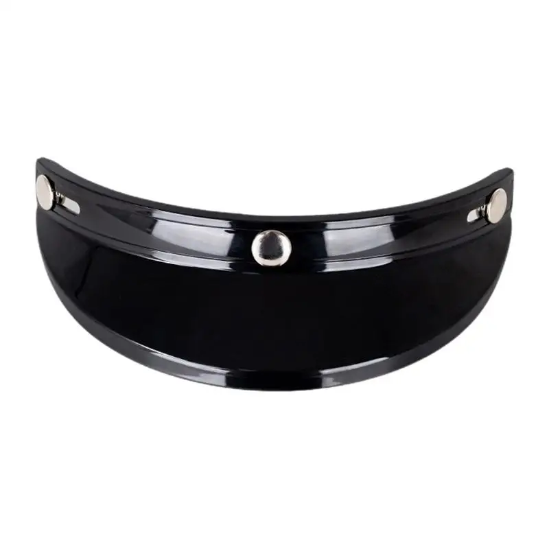 Винтажный козырек для шлема, универсальный солнцезащитный козырек для шлемов 3/4 с 3 кнопками, полушлем, запасные части для мотоциклетного шлема с полями