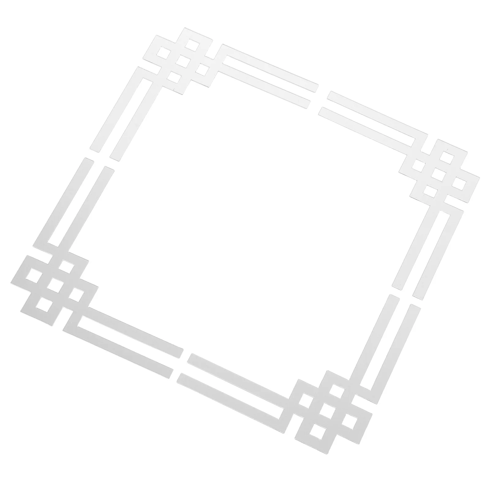 

4Pcs Corner Mirror Wall Decals 3D Decorative Acrylic Stickers Peel Stick for Living Room Bedroom Bathroom Home