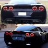 Chevrolet Corvette C6 2005-2013 미등 어셈블리 2DR 4pcs 공장 빨간색 렌즈 LED 테일 브레이크 라이트 신호 램프 용 테일 라이트 2
