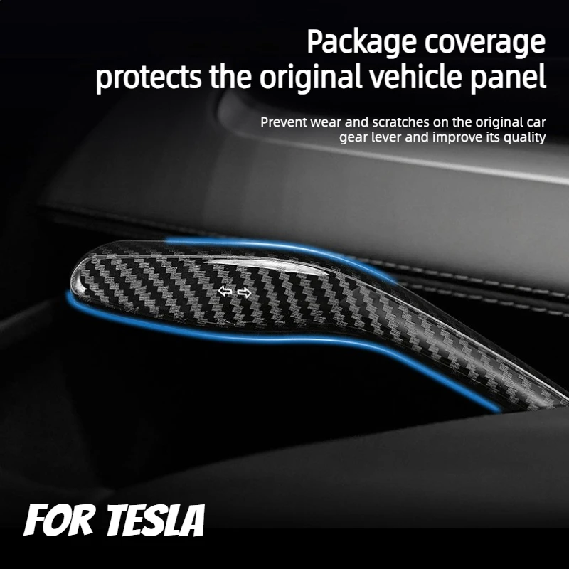 For Tesla Model 3 Highland / Updated Model Y Model Y LR ABS Snap-on Steering Wheel Turn Signal Stalk Trim Decorative Stalk Cover