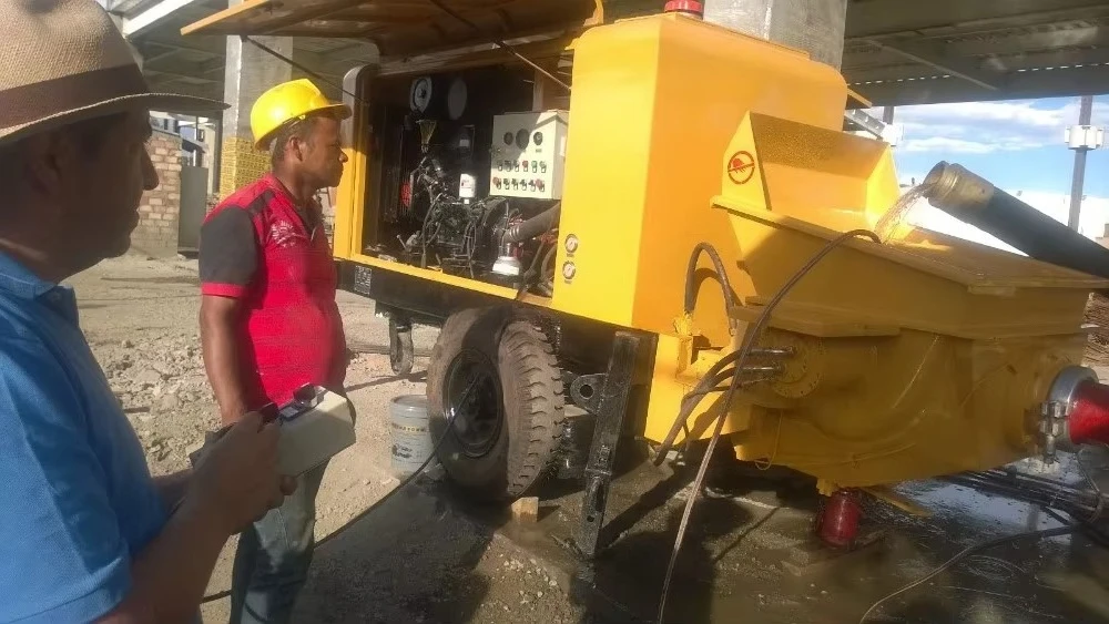 YG Customized Long Distance Good Service Mini Stationary Concrete Pump in Stock