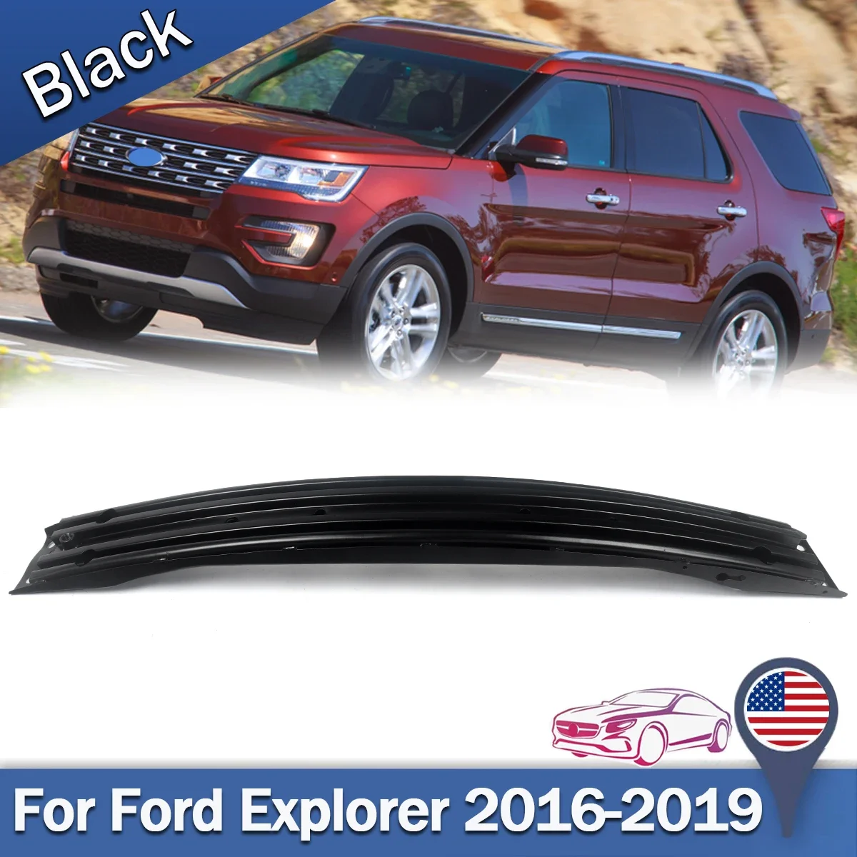 For Ford Explorer 2016-2019 Bumper Reinforcement Front FO1006272 | FB5Z17757A US