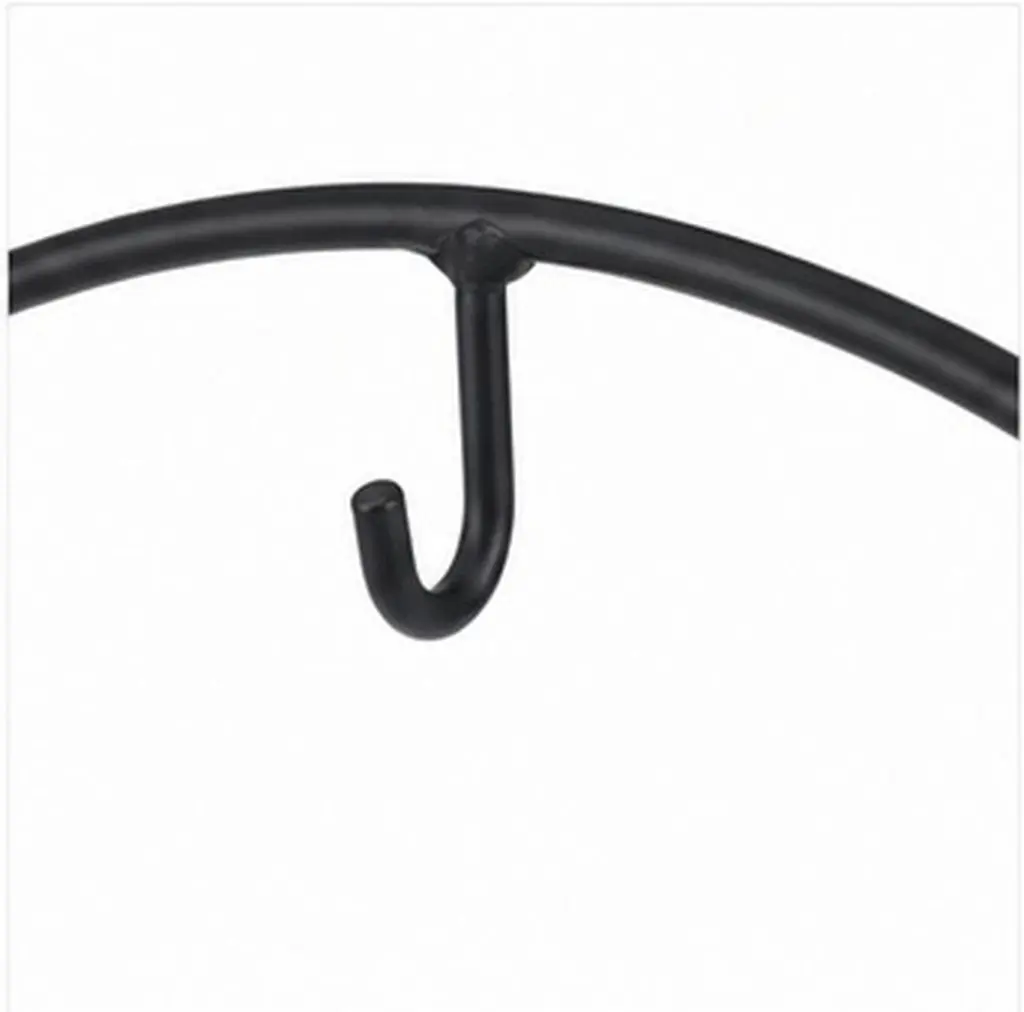 Ornament Display Stand Iron Half Moon Pendulum Holder for Hanging Plants Terrarium Glass Ornament Display Stand
