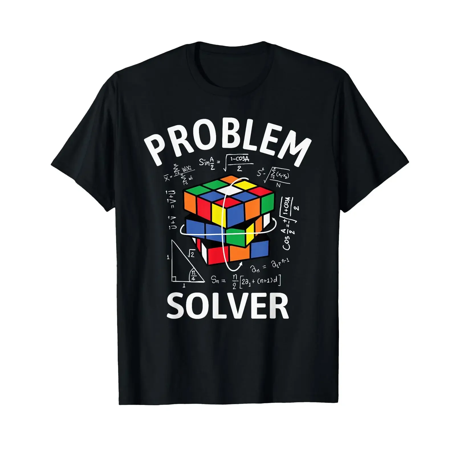 Cubes Problem Solver Puzzle Cube Funny Speed Cubing T Shirt vintage Washed streetwear Breathable Top For Everyday Wear Unisex