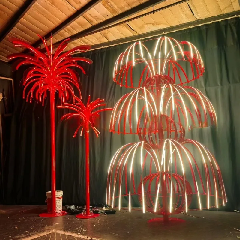 LED flowing water effect flower tree light new dynamic light