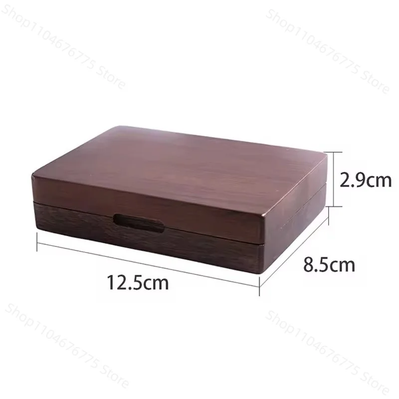 2026New Vintage Handmade Walnut Cigar Box with Magnetic Closure - Holds Cigarettes & Pre-Rolls, Includes Lighter Storage