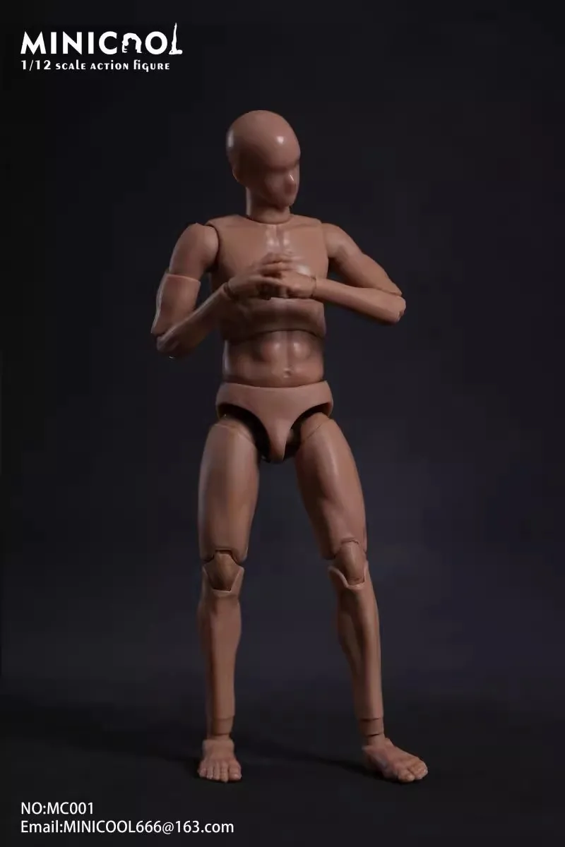 MINI COOL MC001/003/004/005/006 1/12 Scale Male Super Flexible Joint Body for 6'' Soldier Strong Suntan Action Figure