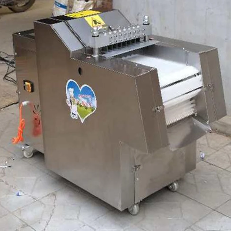 Meats Cutter Chopping Chicken Nugget Machine For Canteen Hotel Meat Processing Cutting Maker