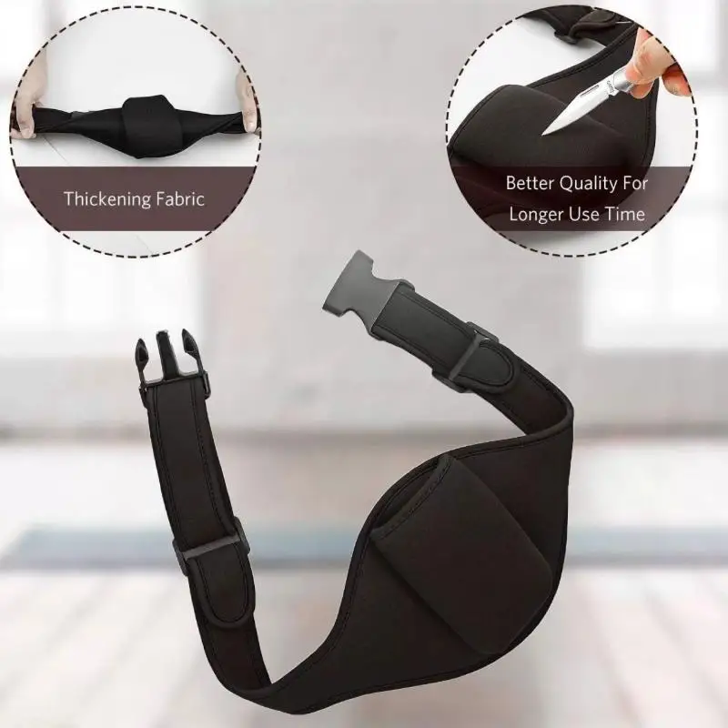 Adjustable Mic Belt Sweat-Resistant Hands-Free Mic Waist Pouch Secure Holder for Gym Trainers Live Broadcasters