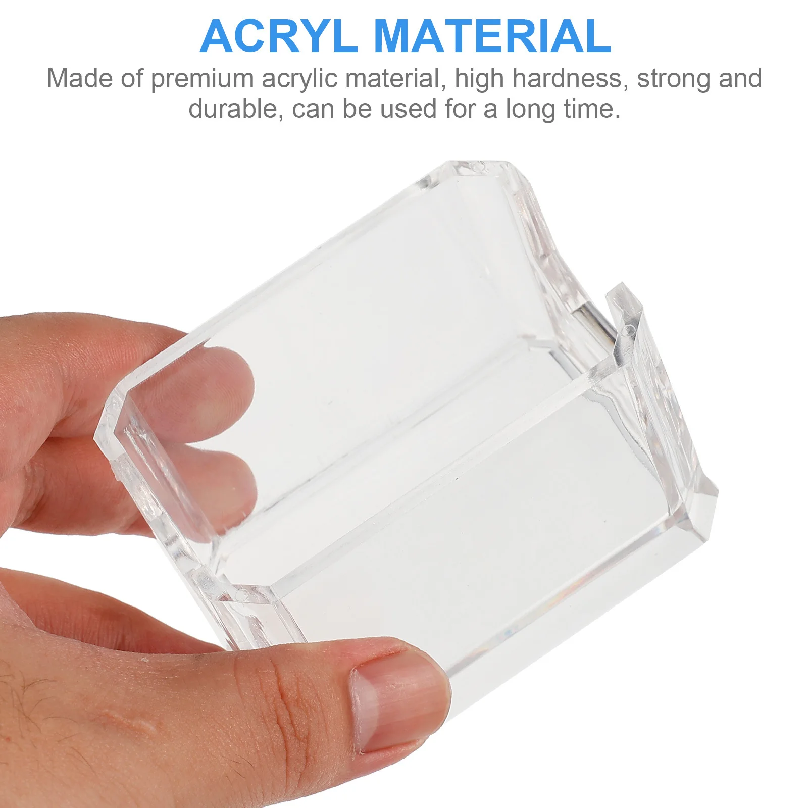 

2Pcs Square Candy Bag Box Acrylic Holder Portable Storage Bin Fine Workmanship Delicate Organizer for Home Western Restaurant