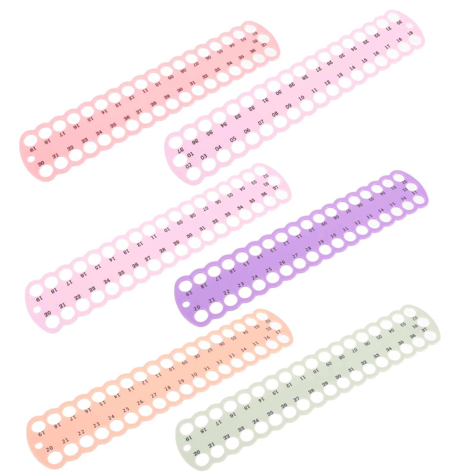 

6pcs Cross Stitch Threading Board Large Size Floss Organizer Embroidery Supply Daily Use Thread Holder Storage Box Household