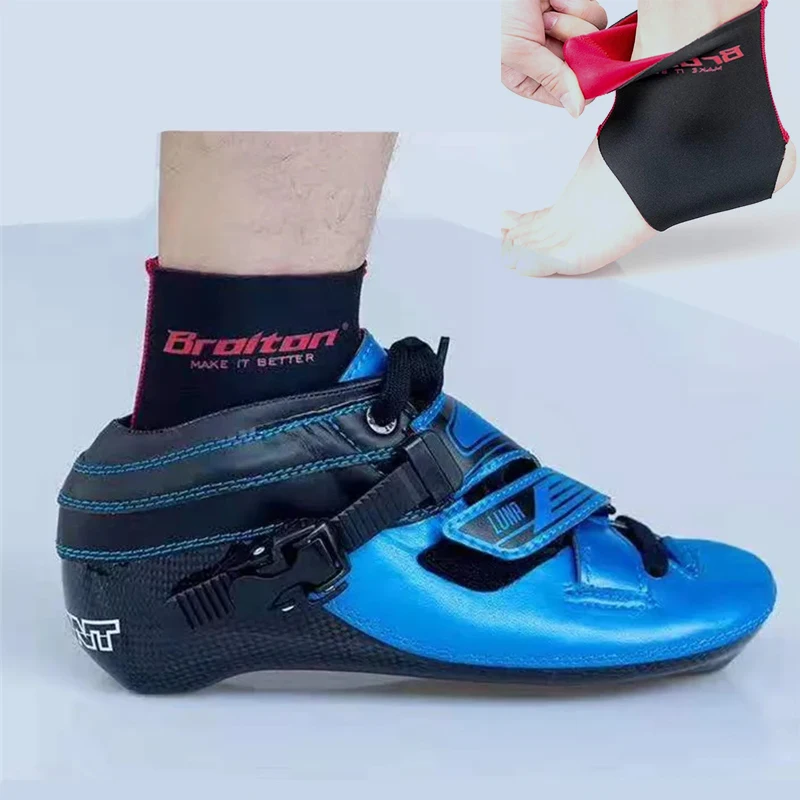 

Papaison Broiton Speed Skates Anti-abrasion Sleeve 1 pair Inline Speed Skating Activities Anti-rub Foot Protector Sock 26-45