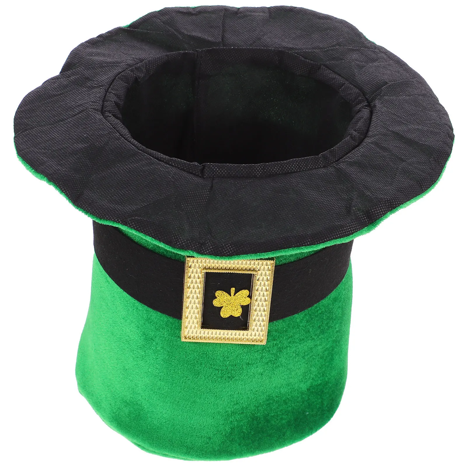 

Green Shamrock Irish Party Small Top Hat Soft Comfortable Cloth Adjustable St Patricks Day Festival Accessory Photo Prop