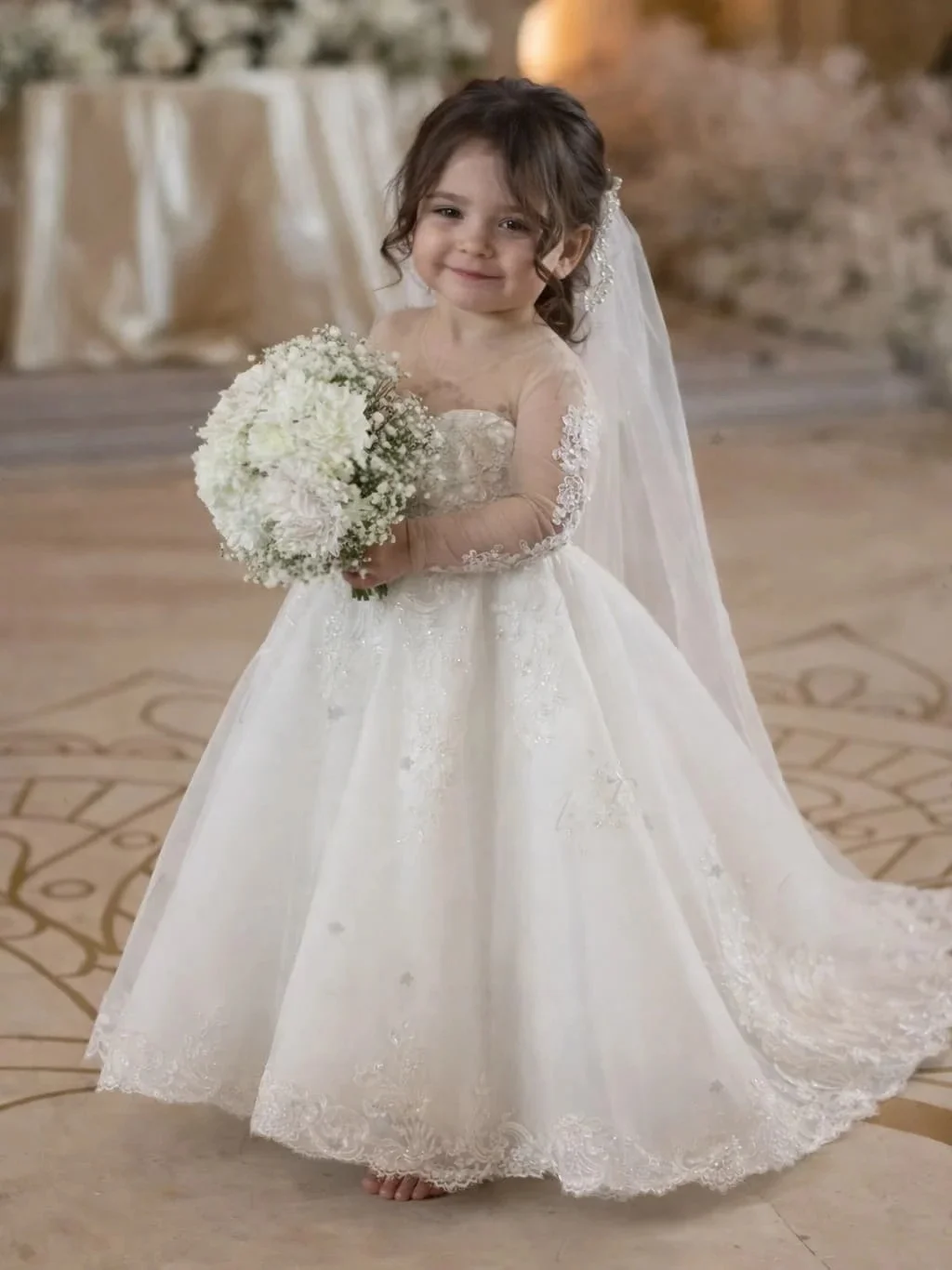custom-girls-luxury-long-sleeve-illusion-neck-lace-tulle-ball-gown-flower-girl-dress-wedding-party-gown-birthday-party-pageant