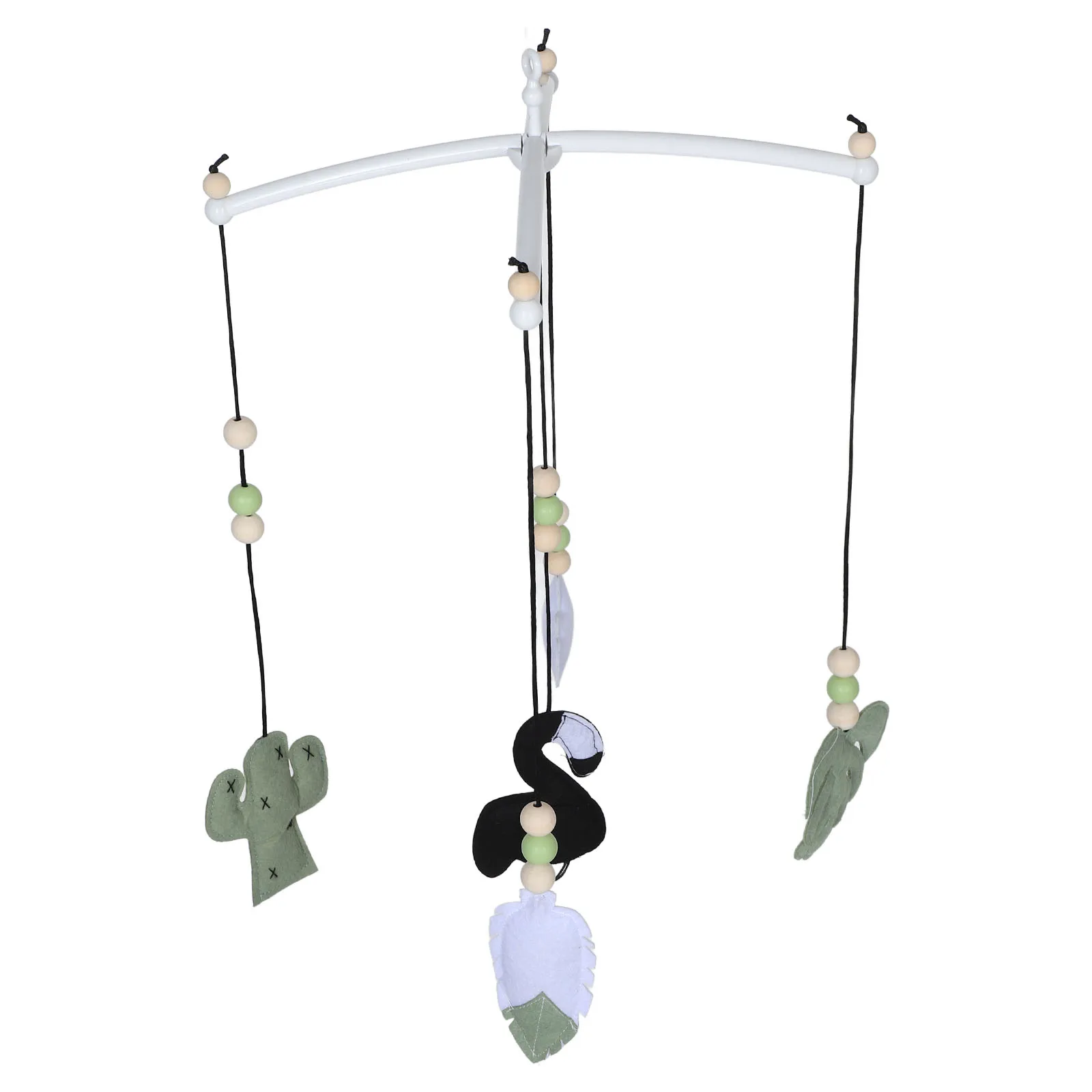 Cute Felt Baby Crib Mobile Nursery Decoration Hanging Infant Bassinet Stroller Musical Bed Bell Elegant Cot