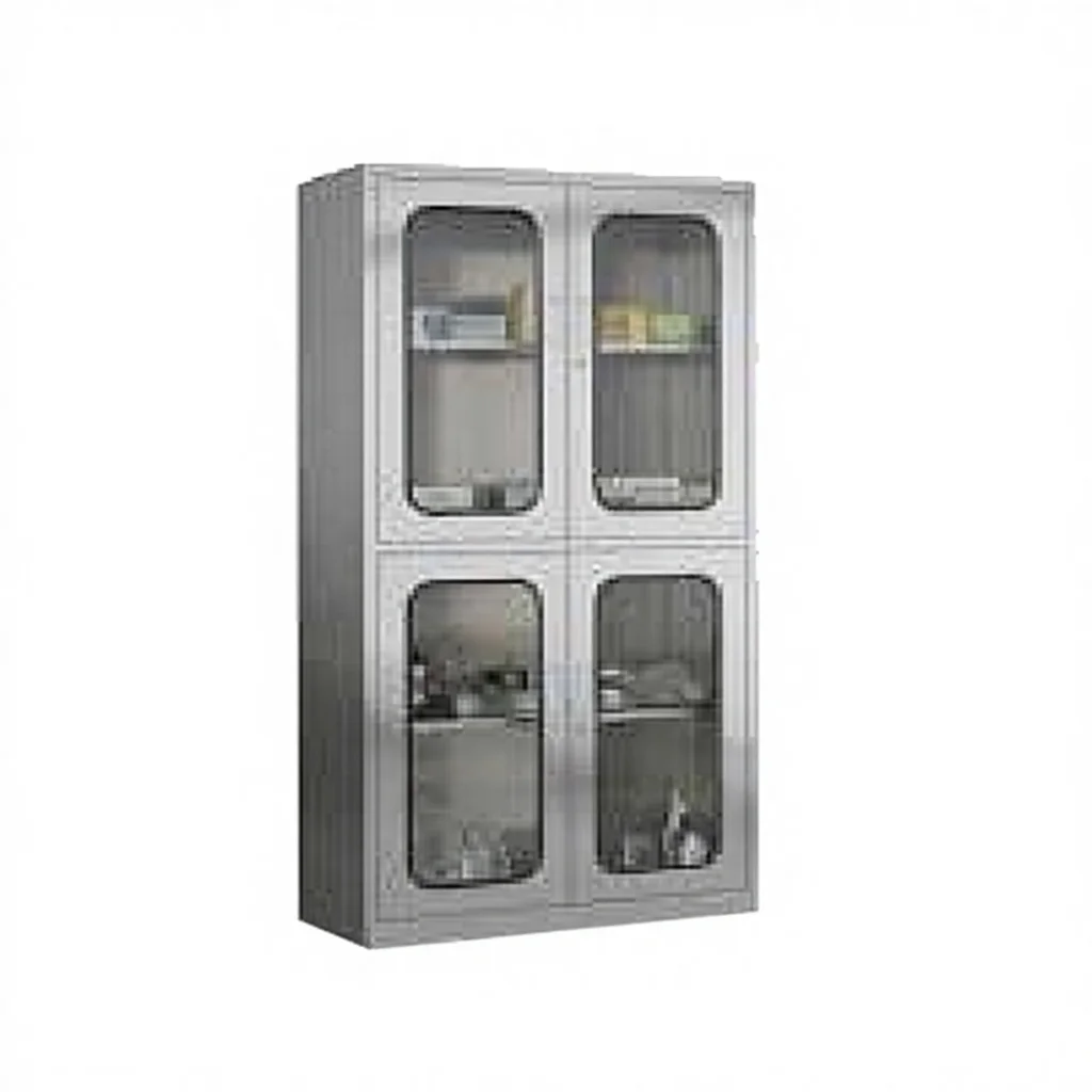 SU304 Stainless Steel Multi-Door Medicine Cabinet 1.0mm Thick For Laboratory Cleanroom Use Modern Design Made In China
