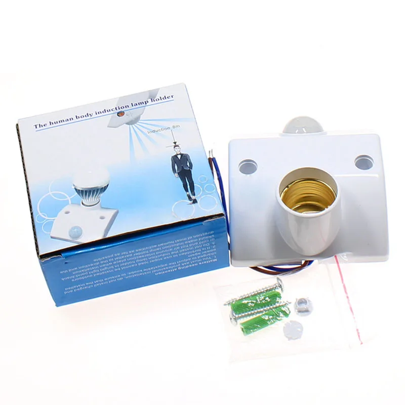 Human Body Infrared Sensor Lamp Holder E27 Human Body Sensor Lamp Holder