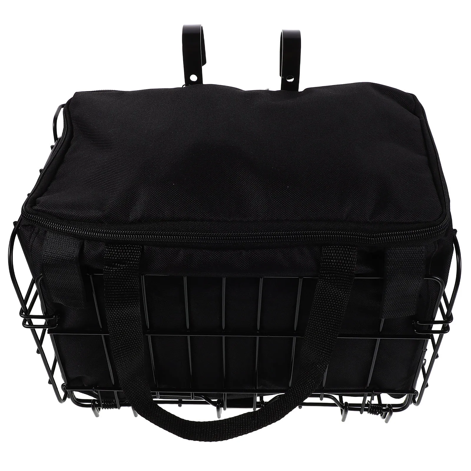 

Folding Bike Basket Handlebar Bags Rear Cargo Bicycle with Removable Liner City