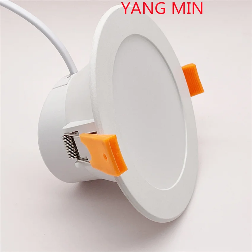 6pcs/lot 6 inch 15W LED TUYA Downlight WIFI+bluetooth Ultra Thin IP44 CE EMC LED Recessed Smart Downlight for Home Hotel