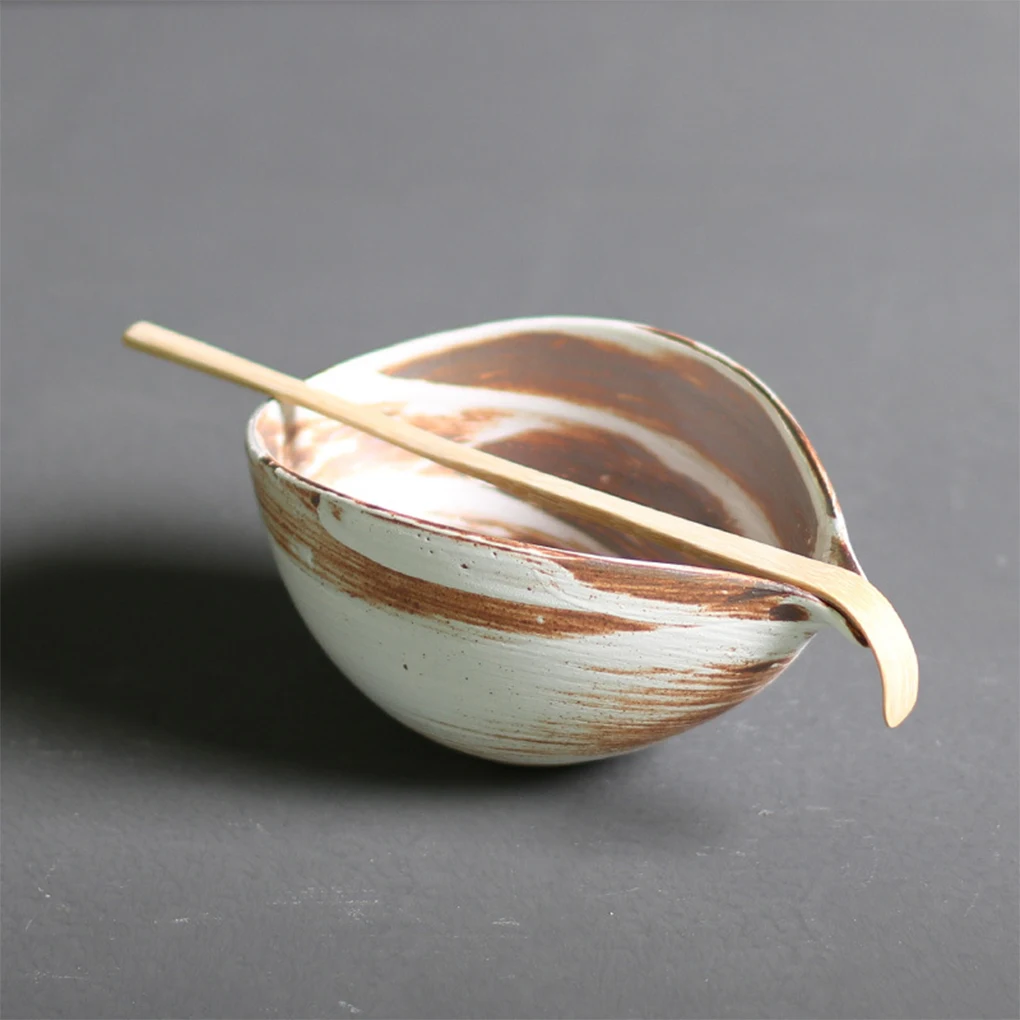 4 Pieces/Set Home Office Traditional Japanese Ceremony Matcha Tea Bowl Whisk Stirring Spoon Tea-tasting Kit Drinkware