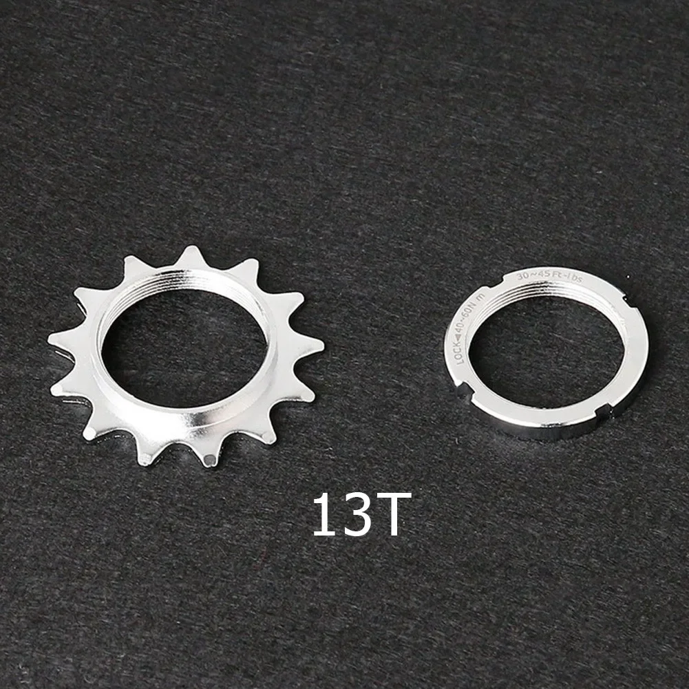 Bicycle Sprocket Fixed Gear Speed Cog Lock Ring 13T 14T 18T Track Bike Wheel Sprocket Lockring For Fixie Track Hub 1/8\