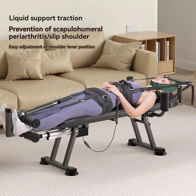 Cervical and Lumbar Spine Traction Inversion Machine, Height Increasing Device, Leg Stretcher, Home Fitness Equipment.