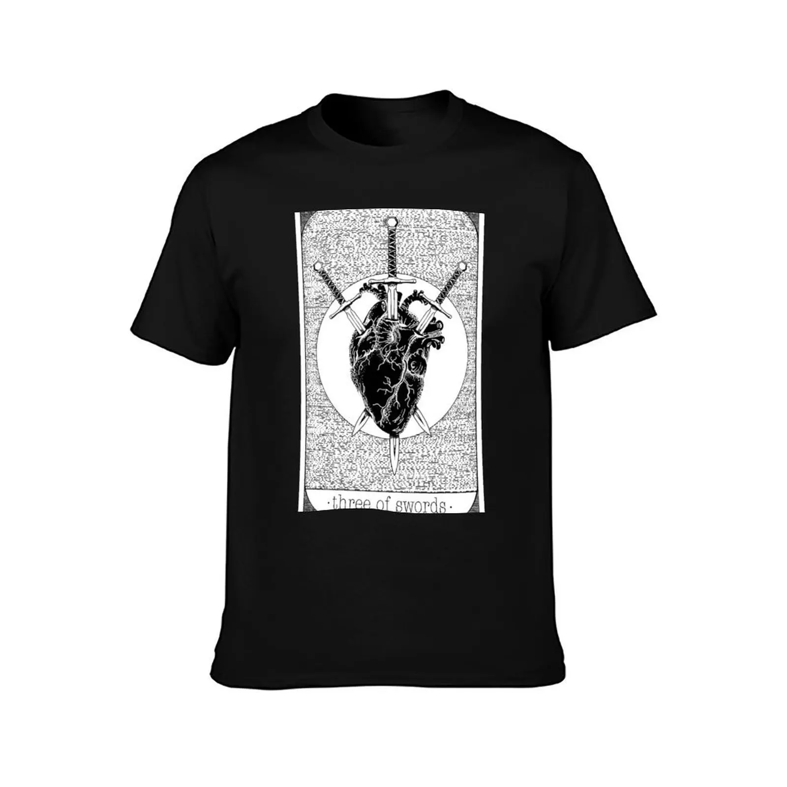 Three of Swords T-Shirt Casual Holiday Short Sleeve Tee