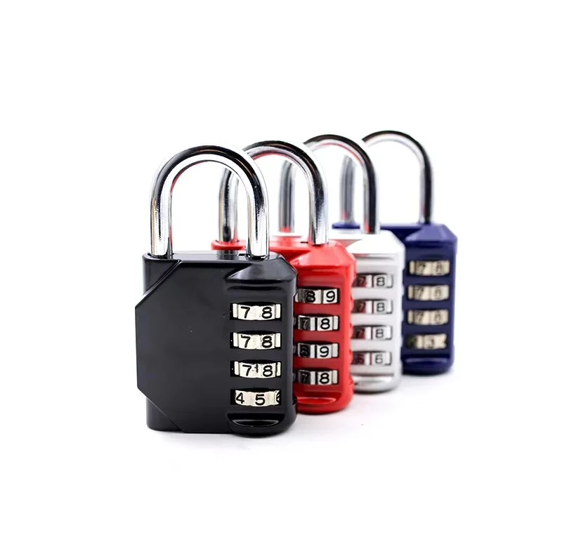 4 Pack Combination Lock 4 Digit Padlock, for Gym, Sports, School & Employee Locker, Outdoor, Fence, Hasp and Storage(4 Color)