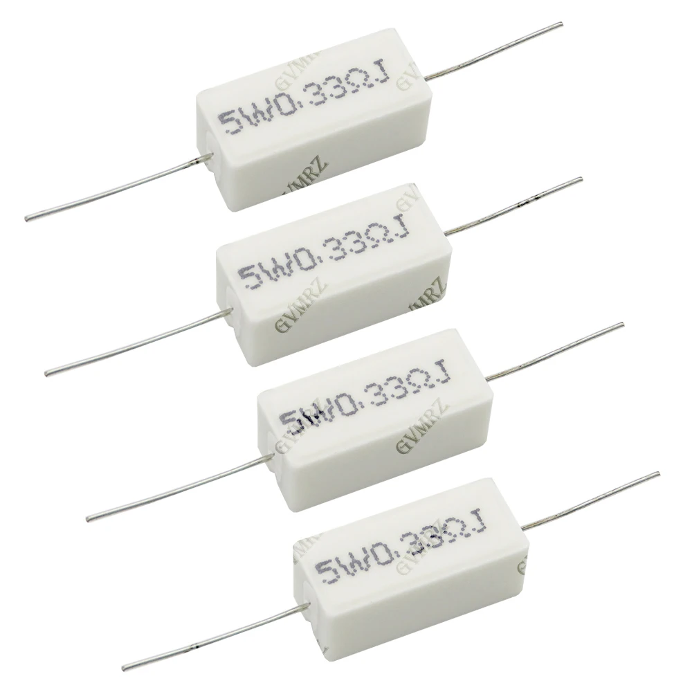 1R 2R 3R 5R 8R 1K Cement Wirewound Resistor 5W 10W Non-Inductive BPR56 Series 0.01R–10K  2.2R 330R 150R 100R 20R