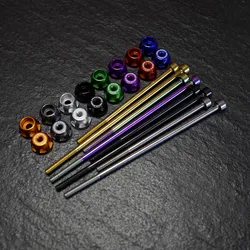 Unionjack Folding bicycle TLINE PLINE HUB AXLE for Brompton Titanium hub pole 74/112mm front and rear