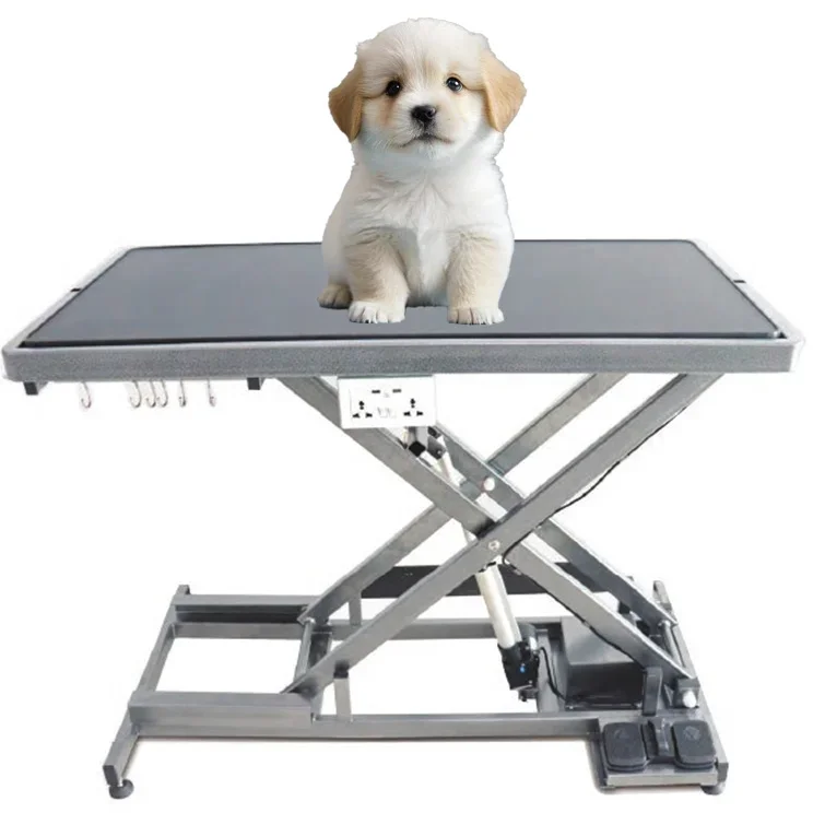 Veterinary Animal Hospital   Salon Iron  Pet Grooming Table for Small Dogs with Dog Lease  Home Pet Bathing Station