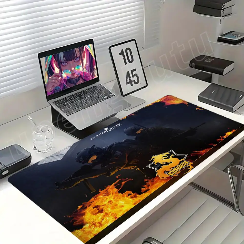 Counter-Strike 2 Mouse Pad Desk Pad Mouse Mat Game XXL 900x400 Mouse pad Anti-Slip Rubber Base Extended Keyboard Pad